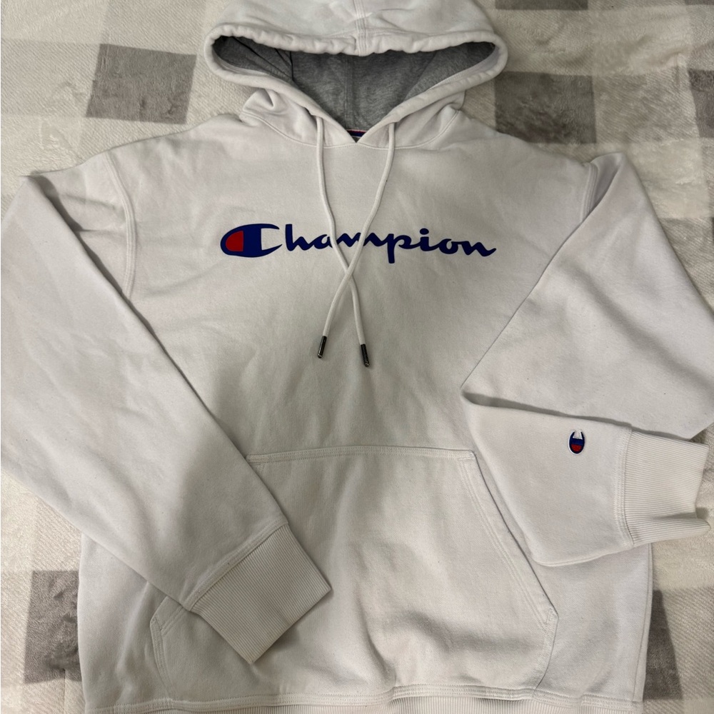 Champion White Hoodie